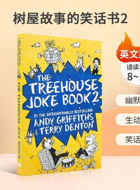 英文原版绘本Andy Griffiths: The Treehouse Joke Book #2 树屋故事的笑话书2 小屁孩树屋历险记课外阅读章节桥梁漫画平装