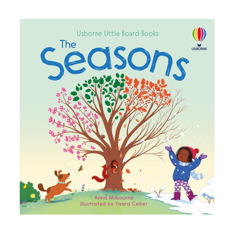 英文原版绘本 Little Board Books The Seasons 小小纸板书：季节 介绍季节变化与自然事物2-6岁季节变化早教启蒙尤斯伯恩 书籍/杂志/报纸 儿童读物原版书 原图主图