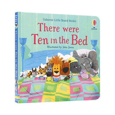 英文原版 There were Ten in the Bed 床上有十个人 2-6岁儿童启蒙认知亲子共读睡前童谣故事绘本Little Board Books系列