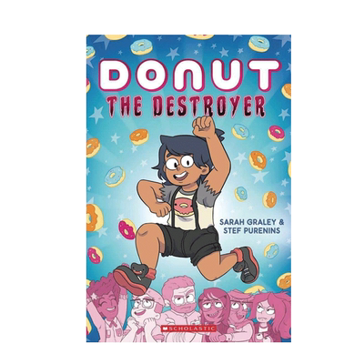 英文原版 Donut the Destroyer #1 毁灭者甜甜圈#1 一本有趣而独特的友谊故事书 8-12岁青少年儿童友谊故事全彩漫画书平装