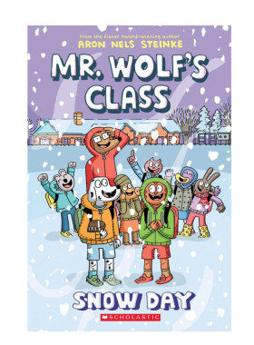 英文原版Mr. Wolf's Class 老狼先生的教室#5: Snow Day下雪天 儿童英语趣味阅读爆笑校园故事书 全彩漫画绘本桥梁章节书 平装