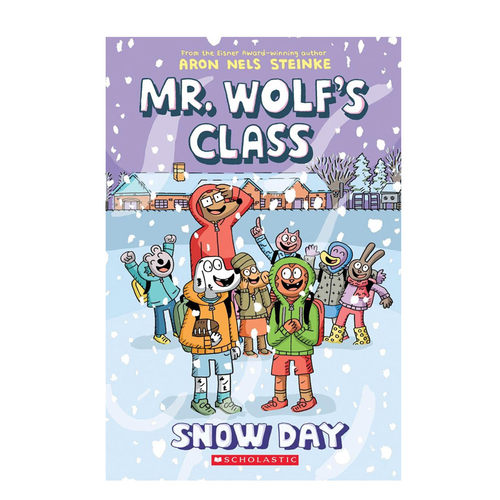 英文原版Mr. Wolf's Class 老狼先生的教室#5: Snow Day下雪天 儿童英语趣味阅读爆笑校园故事书 全彩漫画绘本桥梁章节书 平装