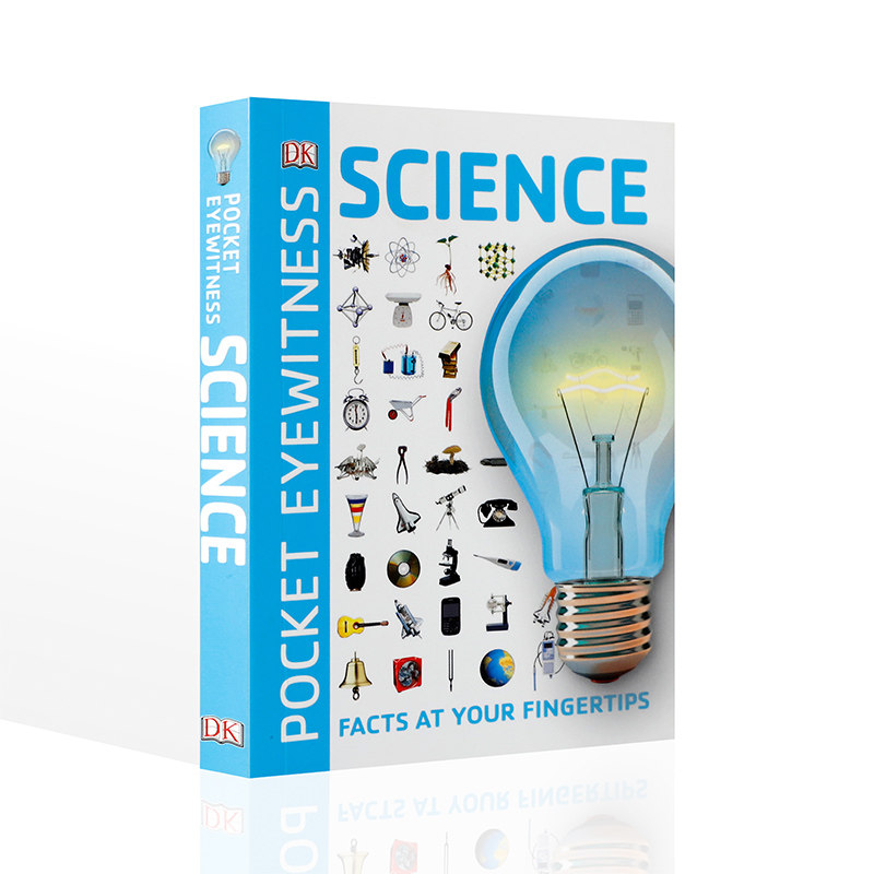 预售进口英文原版Science 科学 DK出版10-14岁中小学生英语课外阅读读物 少儿科学知识科普百科认知全书 平装图鉴书