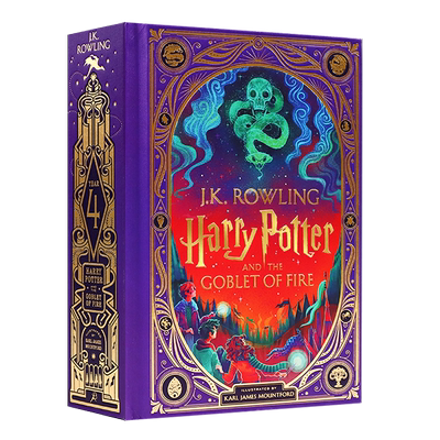 2025年新品第四部 哈利·波特与火焰杯精装（互动插图版）Harry Potter and the Goblet of Fire 英文原版魔法科幻小说 JK罗琳