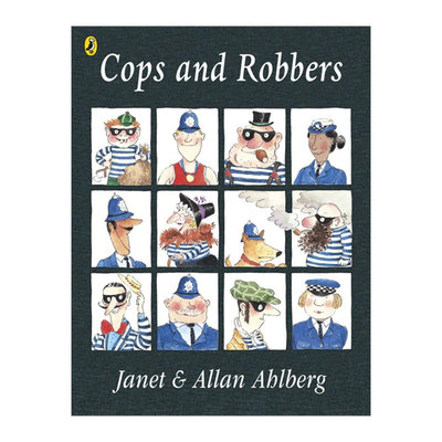 英文原版Cops and Robbers警察和劫匪一场偷走所有玩具的犯罪故事趣味绘本 节日冒险平装冒险故事 2-6岁