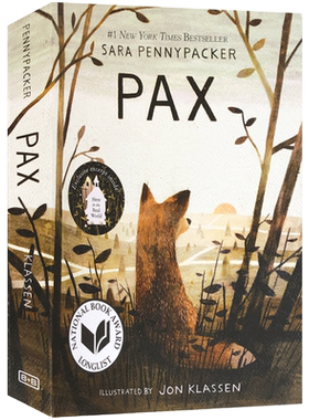 【毛边书】英文原版Pax小狐狸派克斯外国文学小说世界名著经典读物《纽约时报》畅销书青春成长英语课外阅读书Jon Klassen插画