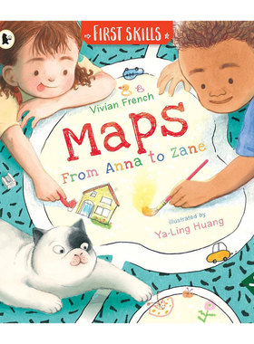 预售6745788  英文原版Maps: From Anna to Zane: First Skills地图：从安娜到赞恩学习如何阅读地图和进行导航知识绘本 使用地图