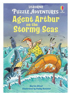 预售英文原版Puzzle Adventures: Agent Arthur on the Stormy Seas谜题大冒险 海上探险解谜冒险书平装娱乐游戏书8-12岁