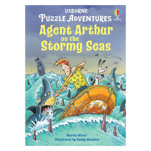 预售英文原版Puzzle Adventures: Agent Arthur on the Stormy Seas谜题大冒险 海上探险解谜冒险书平装娱乐游戏书8-12岁