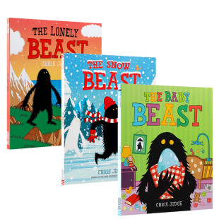 Snow Baby Beast儿童英语趣味阅读全彩漫画书 英文原版 野兽幽默冒险故事4 Lonely 亲子共读充满想象力 8岁 Beast野兽系列3册The