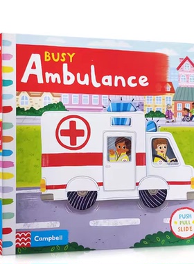 110元5本Busy book系列英文原版绘本Fire Station繁忙碌系列消防局zoo Swimming公园Park机场Airport宝宝启蒙认知手指机关推拉书