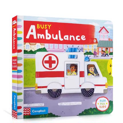 110元5本Busy book系列英文原版绘本Fire Station繁忙碌系列消防局zoo Swimming公园Park机场Airport宝宝启蒙认知手指机关推拉书