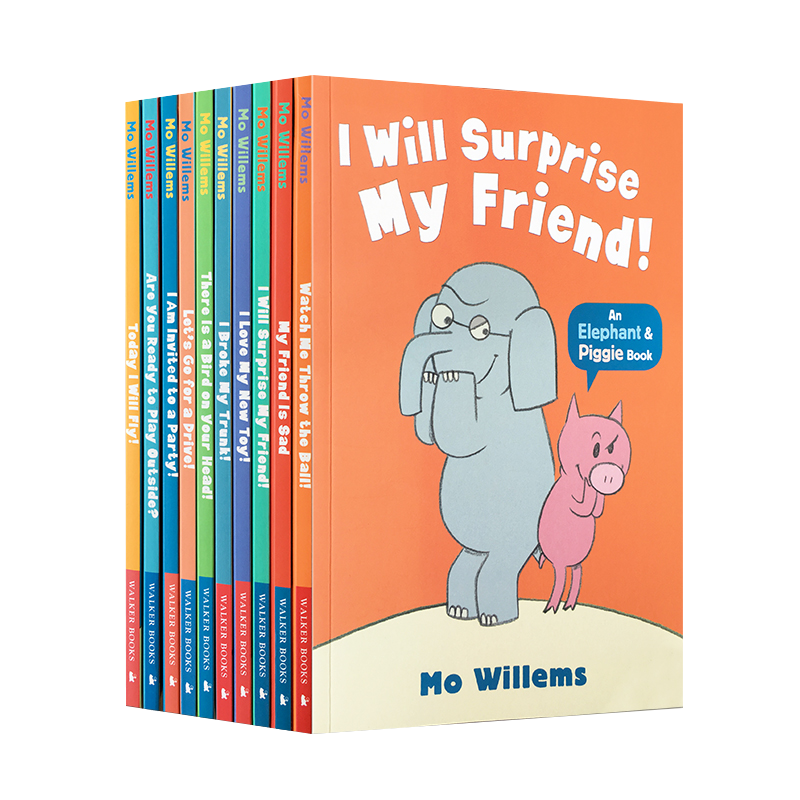 送音频10册小猪和小象英文绘本Elephant and Piggie吴敏兰推荐书单 英文原版 Mo Willems 情商教育 小猪小象英文版elephant piggie