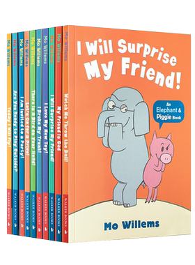 送音频10册小猪和小象英文绘本Elephant and Piggie吴敏兰推荐书单 英文原版 Mo Willems 情商教育 小猪小象英文版elephant piggie