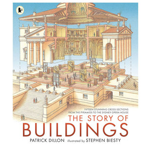 英文原版The Story of Buildings建筑物的故事世界各地的十六座最具标志性的建筑艺术启蒙建筑学书剖面图平装STEAM读物
