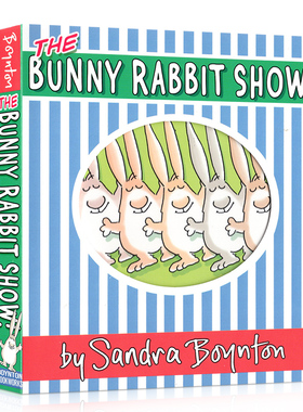 英文原版 The Bunny Rabbit Show! (Boynton on Board) 兔子秀 儿童英语趣味故事绘本 2-5岁幼儿宝宝幽默搞笑洞洞纸板书