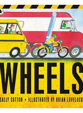 预售英文原版 Wheels车轮工程机械认知绘本启蒙认知 工程机械 平装 绘本 科普入门/了解世界 4-8岁