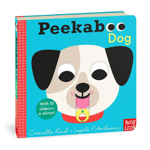 英文原版Nosy Crow Peekaboo Dog狗狗躲猫猫亲子互动机关操作游戏书互动机关 韵律语言 手脑并用纸板抽拉机关书基础概念认知0-3岁