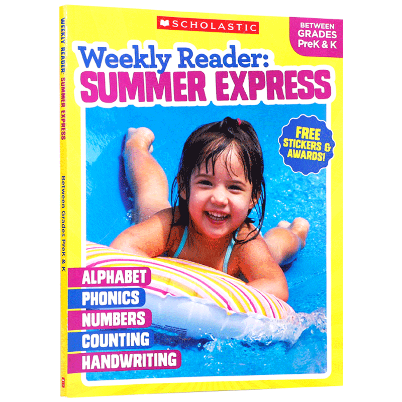 英文原版Weekly Reader: Summer Express每周阅读：夏日速递Scholastic学乐儿童学生英语课外阅读辅导练习工具书正版进口读物