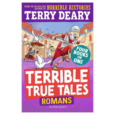 英文原版 Terrible True Tales: Romans 糟糕又真实的故事 罗马人 可怕的历史作者 科普读物 古代文明 趣味插图历史人文 8-12岁
