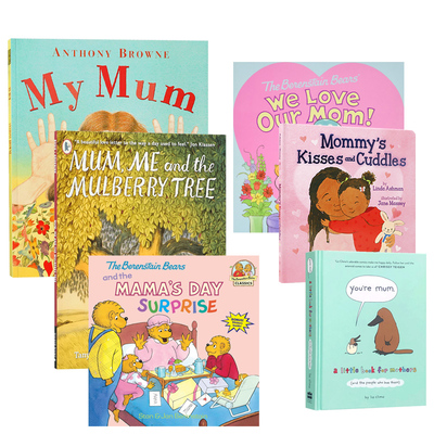 英文原版母亲节必读亲子绘本 系列6本My Mum/Liz Climo: You're Mom/Mum, Me and the Mulberry Tree/Mommy's Kisses and Cuddles