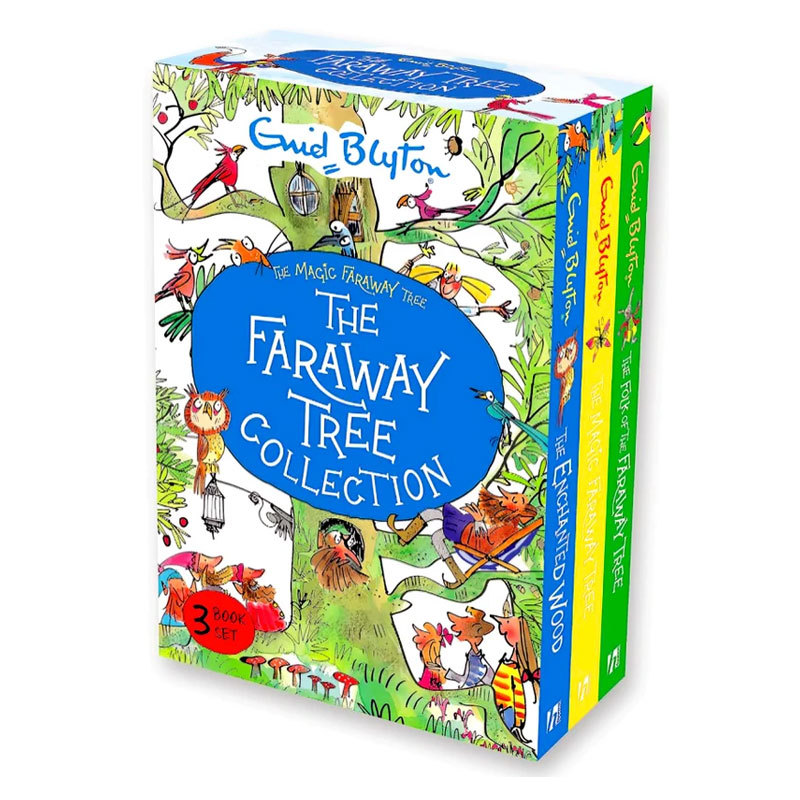 预售英文进口原版 Magic Faraway Tree 3 Copy Collection 魔法树的故事3册套装 友谊奇幻冒险平装故事书 小初生课外阅读章节书