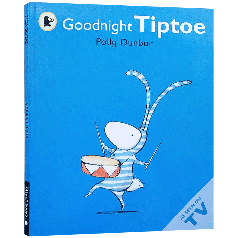 英文原版绘本Goodnight Tiptoe BBC动画提莉和她的朋友系列:晚安小兔儿童英语启蒙认知经典绘本睡前晚安故事图画书正版书2-6岁