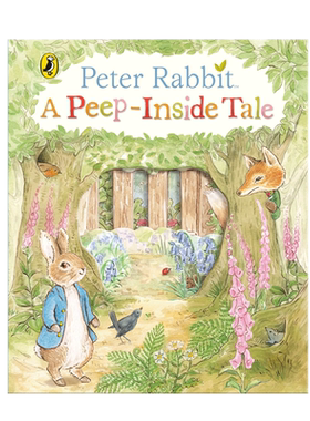 英文原版 Peter Rabbit: A Peep-Inside Tale 彼得兔 洞洞书 比得兔的故事 2-6岁儿童宝宝生活体验生动故事经典纸板洞洞书