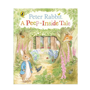 英文原版 Peter Rabbit: A Peep-Inside Tale 彼得兔 洞洞书 比得兔的故事 2-6岁儿童宝宝生活体验生动故事经典纸板洞洞书