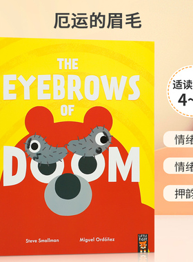 英文原版 The Eyebrows of Doom 厄运的眉毛情绪管理趣味故事绘本 4-8岁宝宝儿童趣味益智情绪认知培养书籍 平装