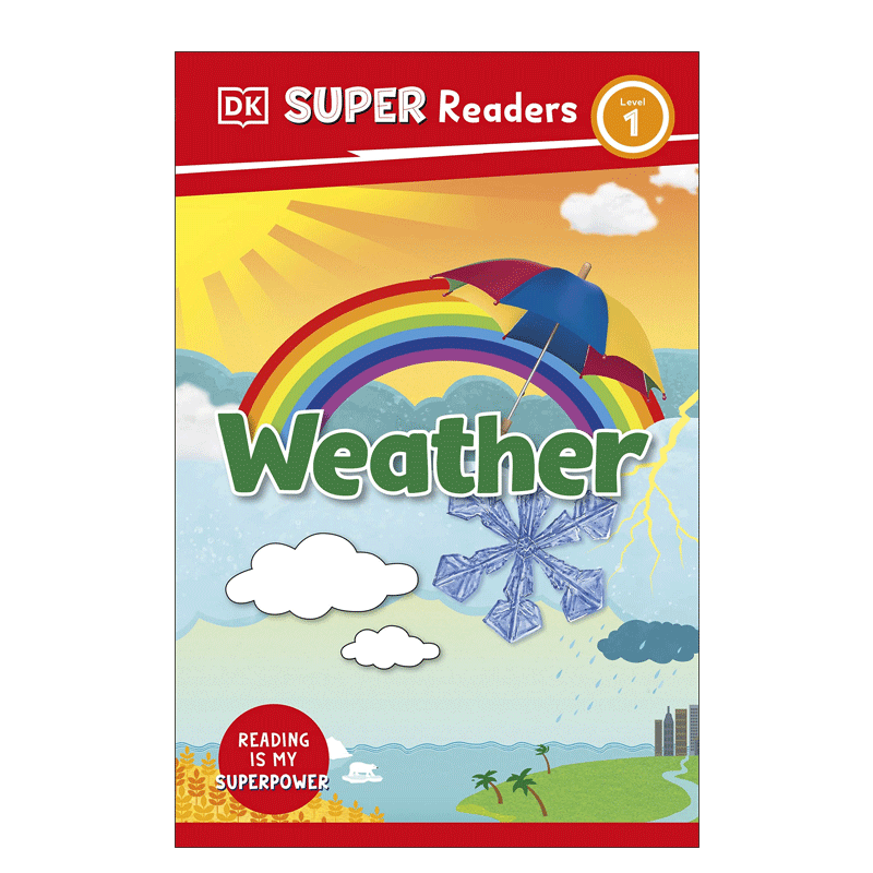 英文原版 DK Super Readers Level 1 Weather DK超级读者 1级 天气 8-12岁青少年儿童 探索世界科普百科STEAM读物平装