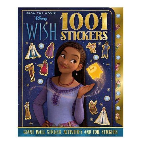 英文原版Disney Wish: 1001 Stickers迪士尼星愿贴纸书1001张贴纸活动书平装活动指导书益智游戏4-8岁