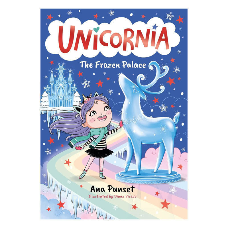预售英文原版Unicornia #5: The Frozen Palace独角兽尼亚 冰雪宫殿独角兽魔法学院插图章 奇幻冒险桥梁/章节书魔幻奇幻8-12岁