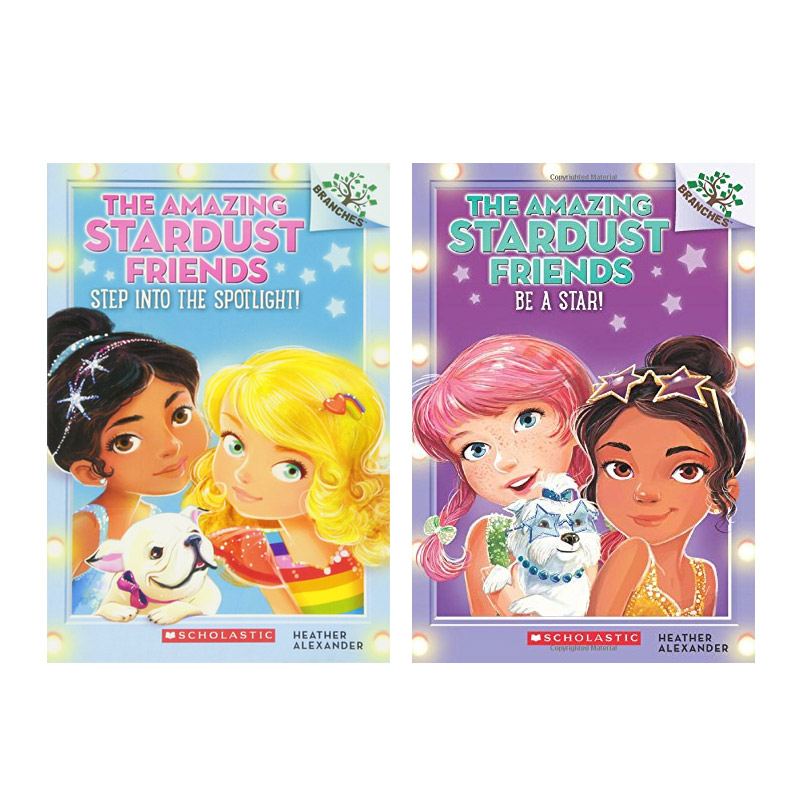英文原版The Amazing Stardust Friends星光伙伴2册  学乐大树系列儿童英语课外阅读桥梁章节书Step Into The Spotlight/Be A Star