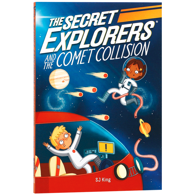 英文原版 The Secret Explorers and the Comet Collision 秘密探险者和彗星碰撞 儿童课外英语阅读科幻冒险故事小说 宇宙太空星体