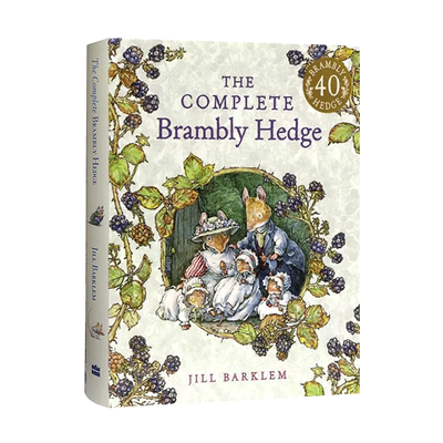 英文原版进口The Complete Brambly Hedge野蔷薇村的故事全集8个 精装以动物为主角的田园画风的童话故事Jill Barklem代表作