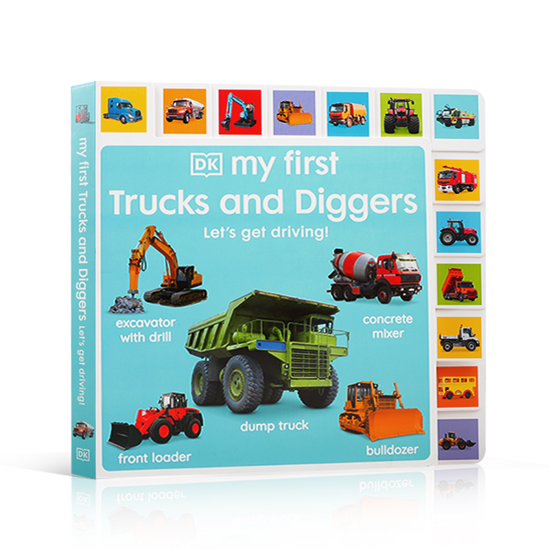DK My First Trucks and Diggers Let's Get Driving启蒙农场用具Numbers数字Colours颜色低幼Words单词Farm农场Coding Book编程