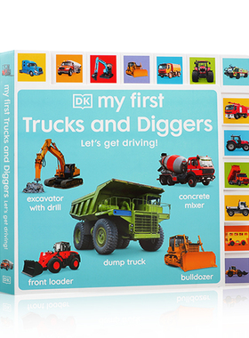 DK My First Trucks and Diggers Let's Get Driving启蒙农场用具Numbers数字Colours颜色低幼Words单词Farm农场Coding Book编程