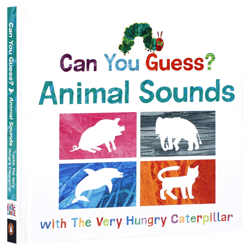 英文原版Can You Guess? Animal Sounds你能猜到吗?动物的声音 Eric Carle艾瑞卡尔爷爷绘本 低幼儿童英语启蒙认知早教图画纸板书