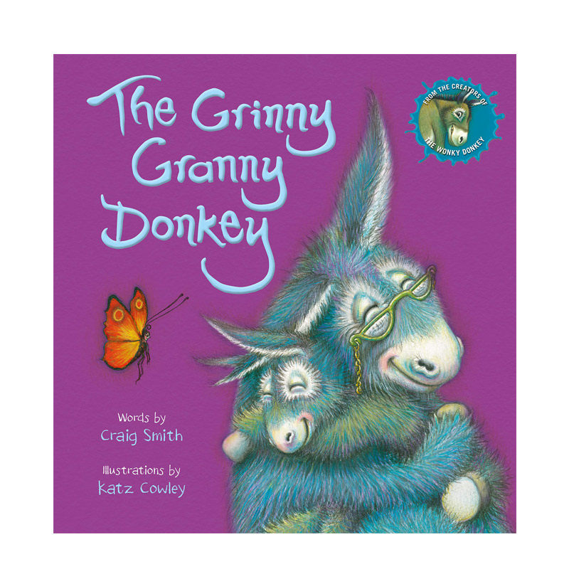 【扫码听音频】英文原版 The Grinny Granny Donkey 露齿大笑的驴子外婆 古怪的驴续集 4-8岁儿童宝宝启蒙益智幽默搞笑绘本