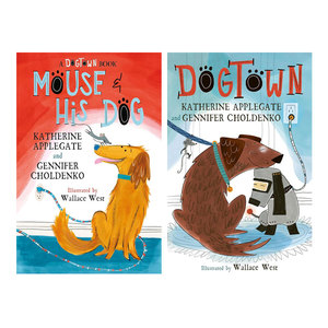 英文原版狗镇系列2本Dogtown #1 Dogtown #2: Mouse and His Dog 老鼠和狗 纽伯瑞奖作家小说故事 友谊冒险 动物故事