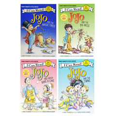 英文原版Fancy Nancy JoJo漂亮的南希乔乔系列4本I Can Read系列HarperCollins出版儿童英语启蒙分级读物 亲子阅读故事图画书