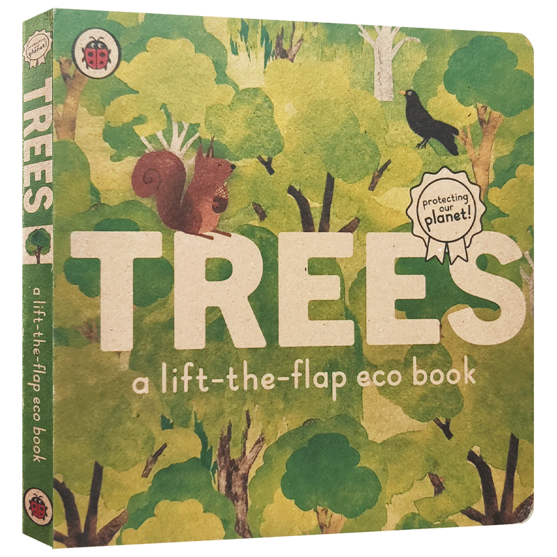 我爱树木 环保 Trees: A lift-the-flap eco book 翻翻机关书 科普绘本 低幼儿童启蒙认知撕不烂纸板书 宝宝亲子互动早教书