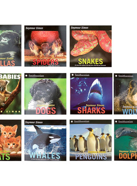 英文原版绘本 Smith sonian 纽约科学协会推荐 科学博物馆 Sharks cats Dolphins 动物12本 科普百科 6-8-10-12岁中小学生课外阅读