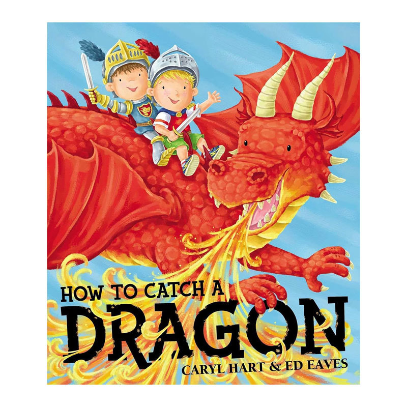 预售英文原版 How to Catch a Dragon 如何捉住一条龙 图书馆之旅 与他的新骑士朋友一起冒险平装绘本 4-8岁阅读奇幻英语绘本