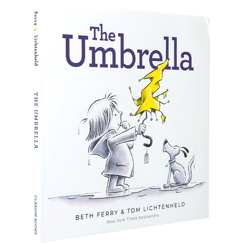 英文原版 The Umbrella 雨伞 关于坚持、善良和好奇心的故事 HarperCollins出版 4-8岁儿童宝宝品格塑造礼仪培养精美绘本精装