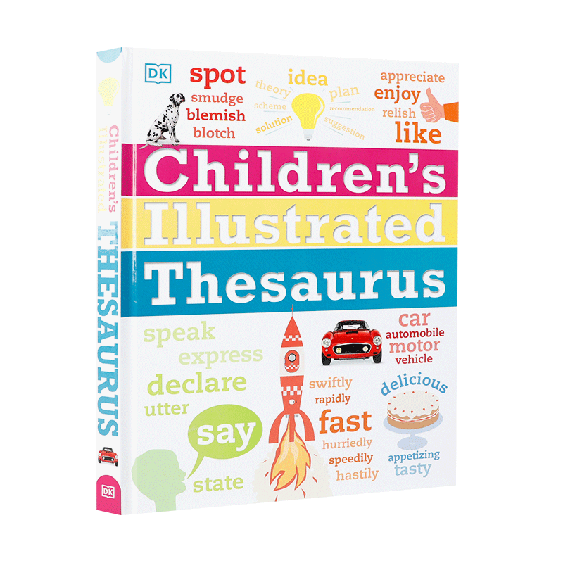 原版Children's Illustrated Thesaurus同义词词典 DK儿童图解同义词词典 10-14岁中小学生英语插图字典 分类词词典 词汇启蒙