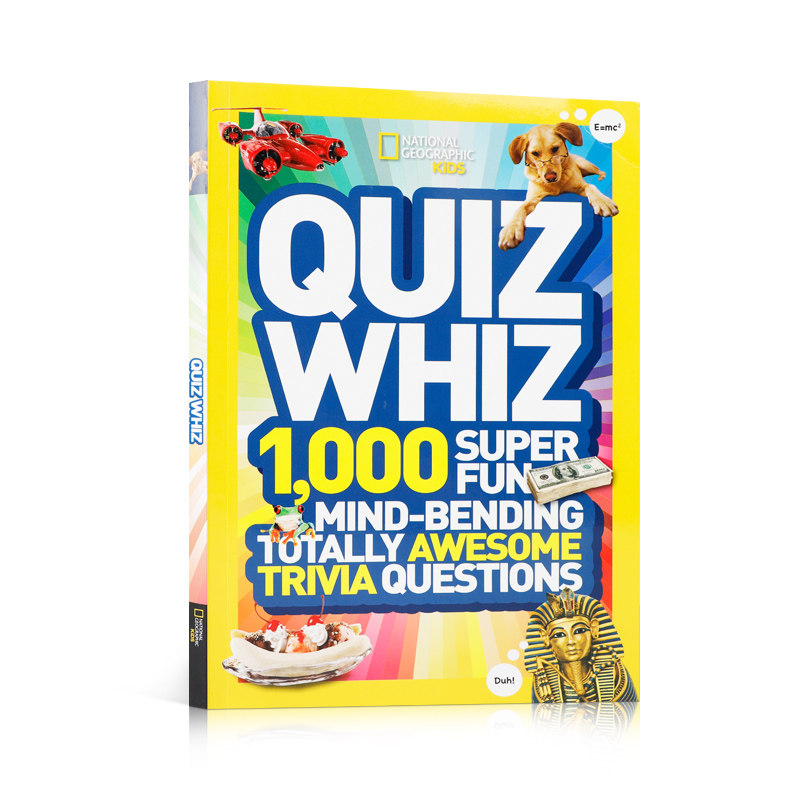 National Geographic Kids Quiz Whiz #1 国家地理儿童智力测验1 英文原版绘本科普百科扩展阅读 儿童启蒙英语学习课外书籍6-9岁