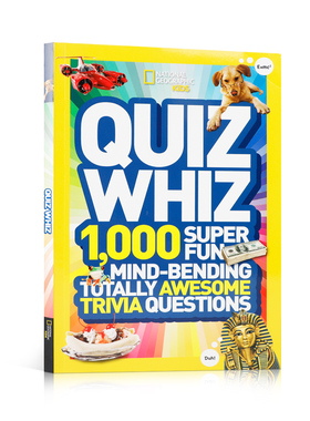 National Geographic Kids Quiz Whiz #1 国家地理儿童智力测验1 英文原版绘本科普百科扩展阅读 儿童启蒙英语学习课外书籍6-9岁