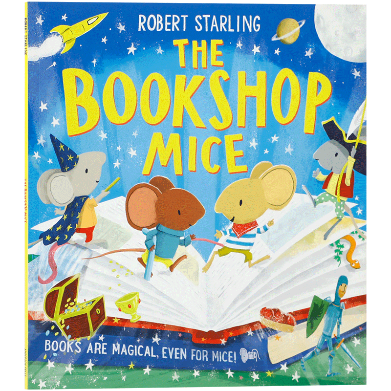 The Bookshop Mice 书店小老鼠 书籍可以带你去未曾相信的地方 4-8岁儿童启蒙认知生活体验 书店故事 温暖治愈平装绘本